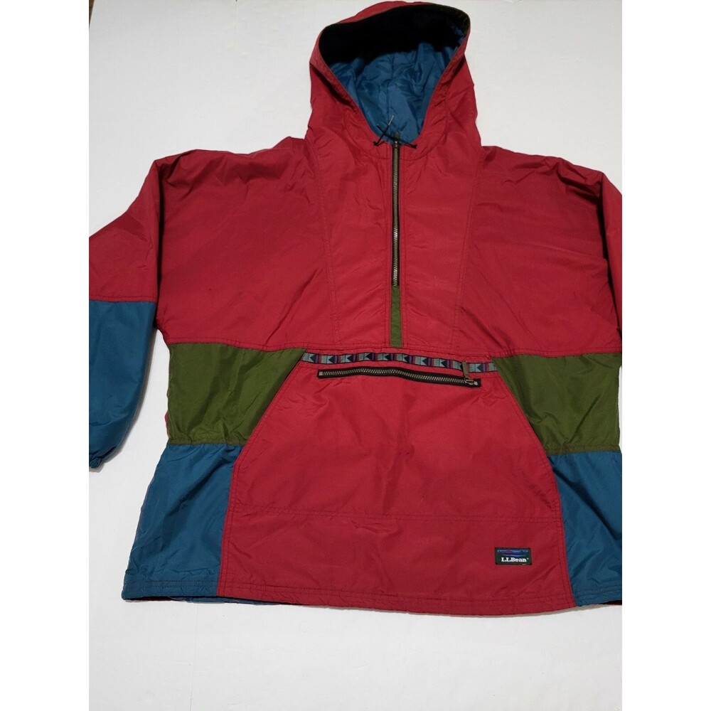 (#C) VTG L.L. BEAN Aztec Anorak JACKET Men SIZE XL Pullover Thinsulate USA MADE